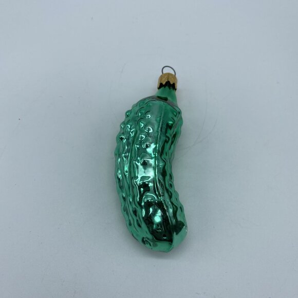 Kurt Adler Glass Pickle Ornament - Kringle Glass - Includes Story - Picture 3 of 10